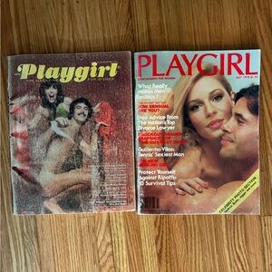 Vintage Playgirl Magazines Set